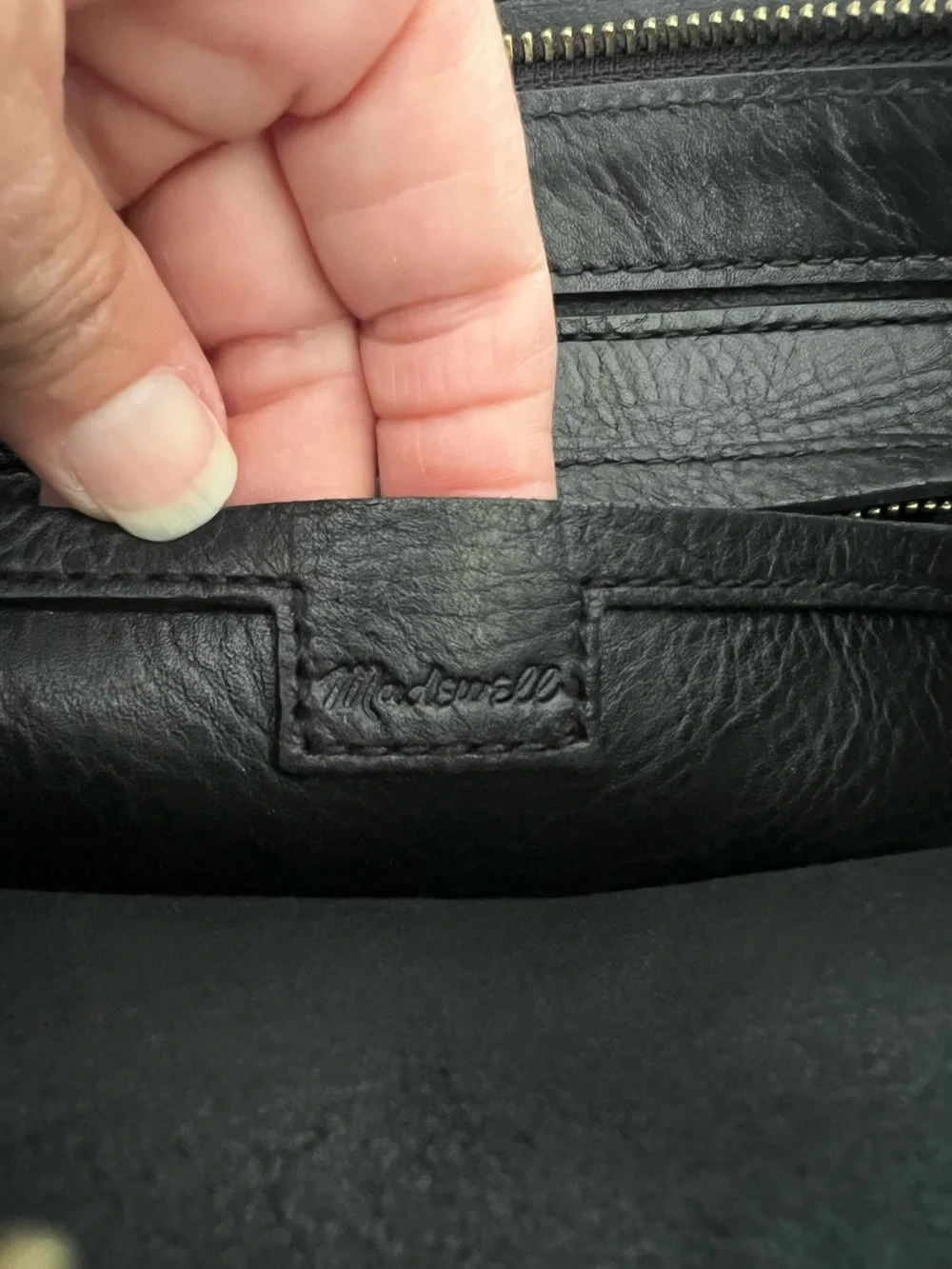 Madewell Leather Zip-Top Medium Transport Tote NWOT